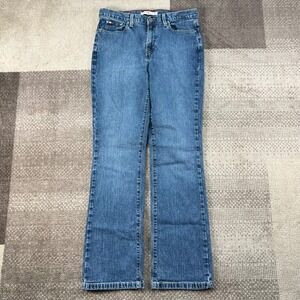 Tommy Hilfiger Hipster Boot Cut Jeans Womens Size 6 Blue Denim Stretch Y2K 90s
